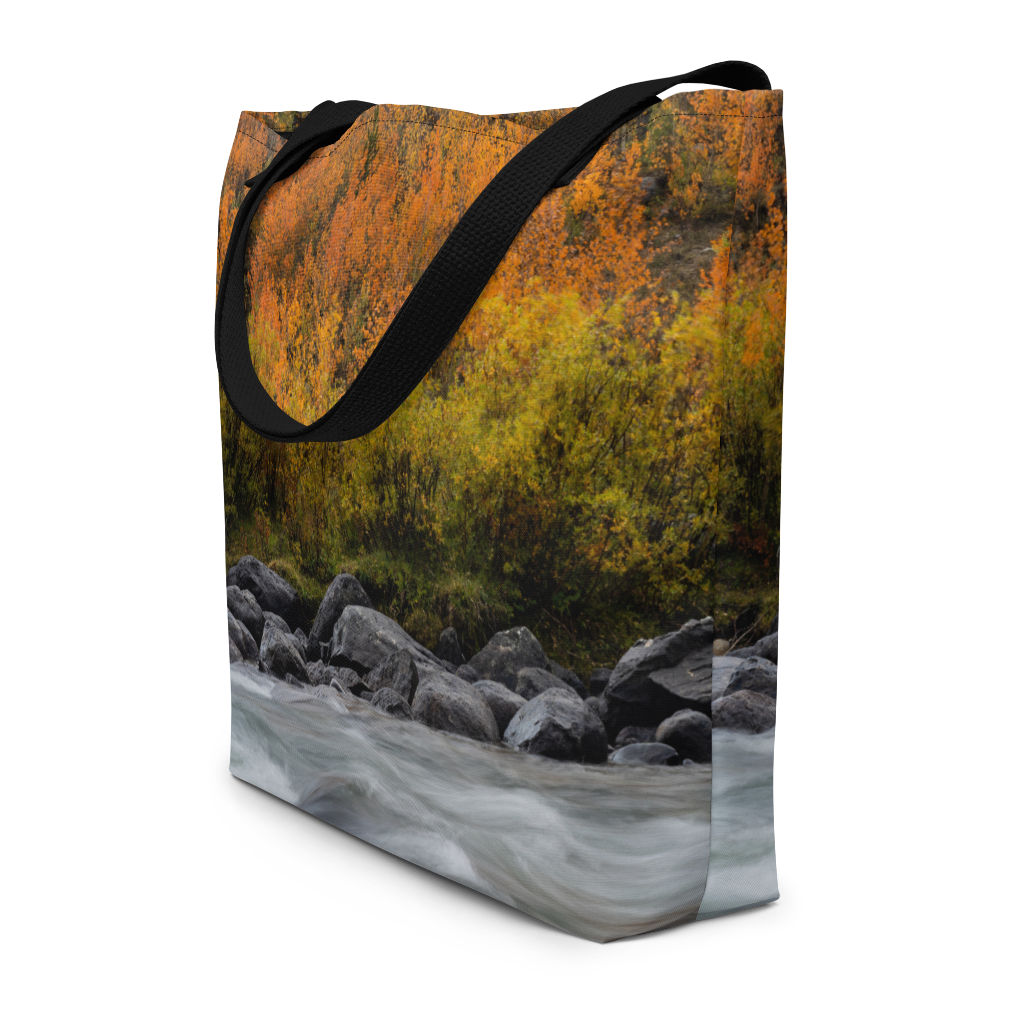 Green River, Wyoming in the Fall All-Over Print Large Tote Bag