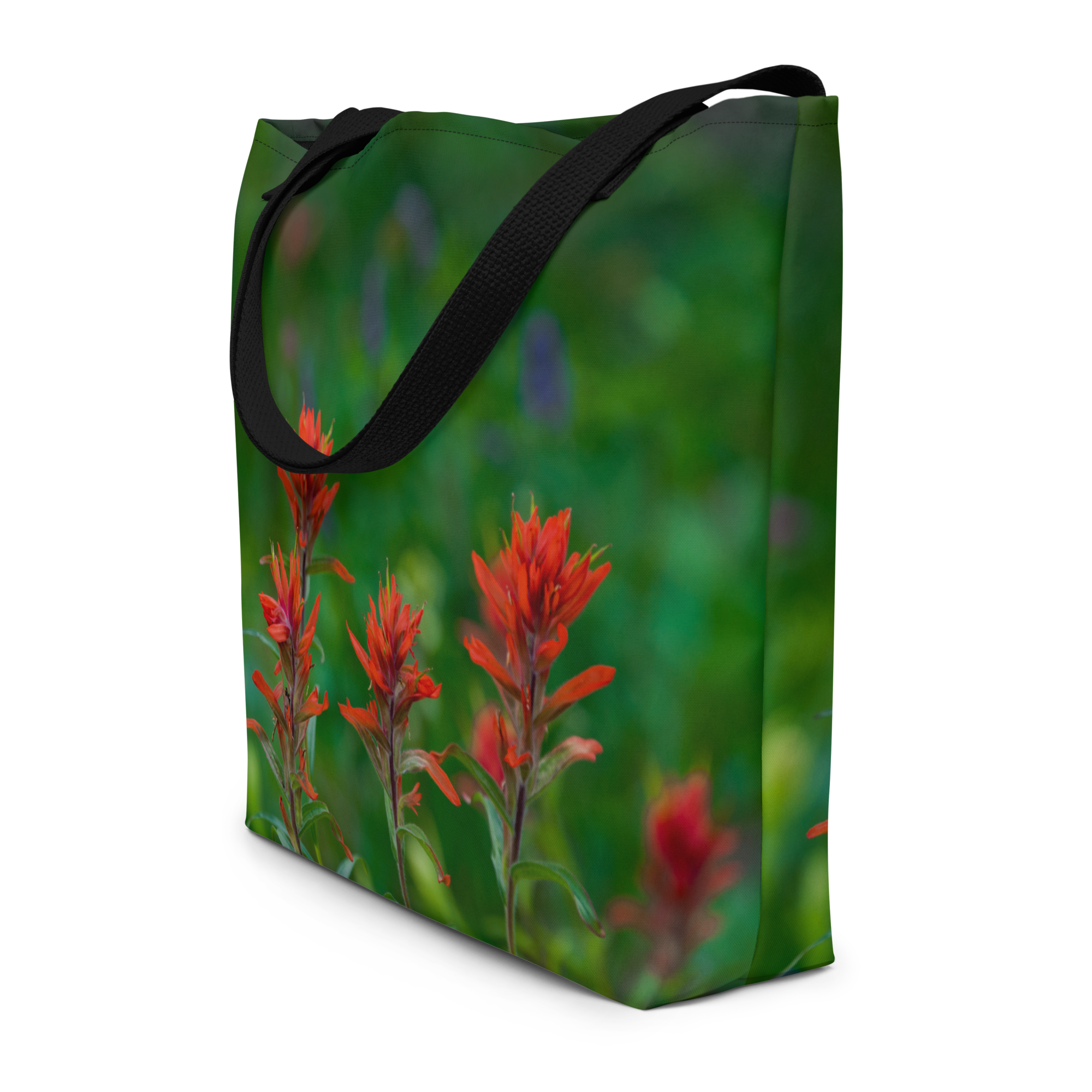 Indian Paint Brush All-Over Print Large Tote Bag