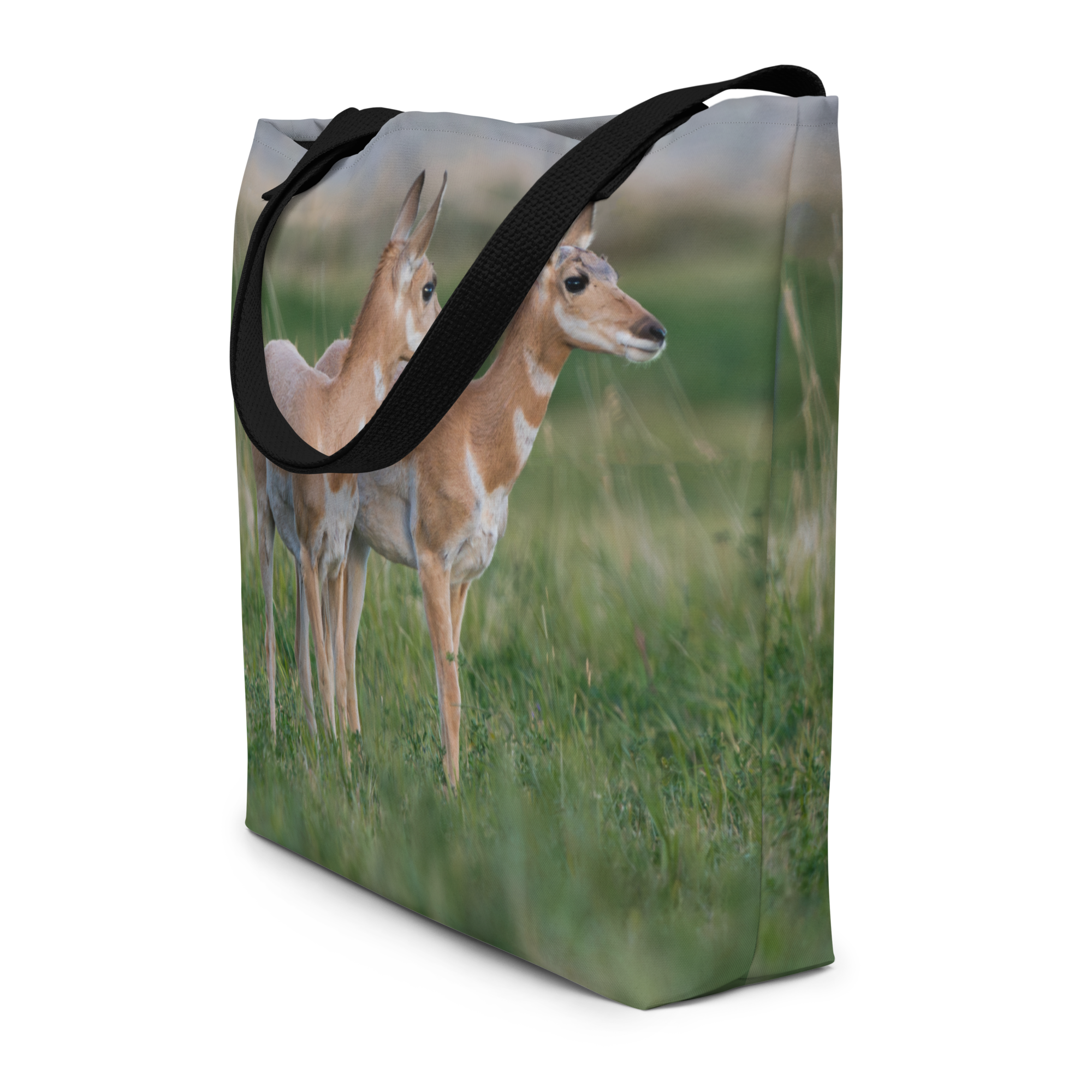 Pronghorn All-Over Print Large Tote Bag