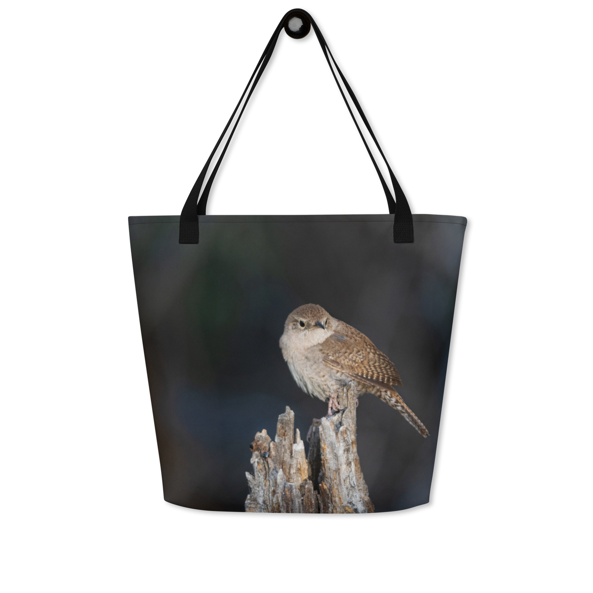 Wren All-Over Print Large Tote Bag