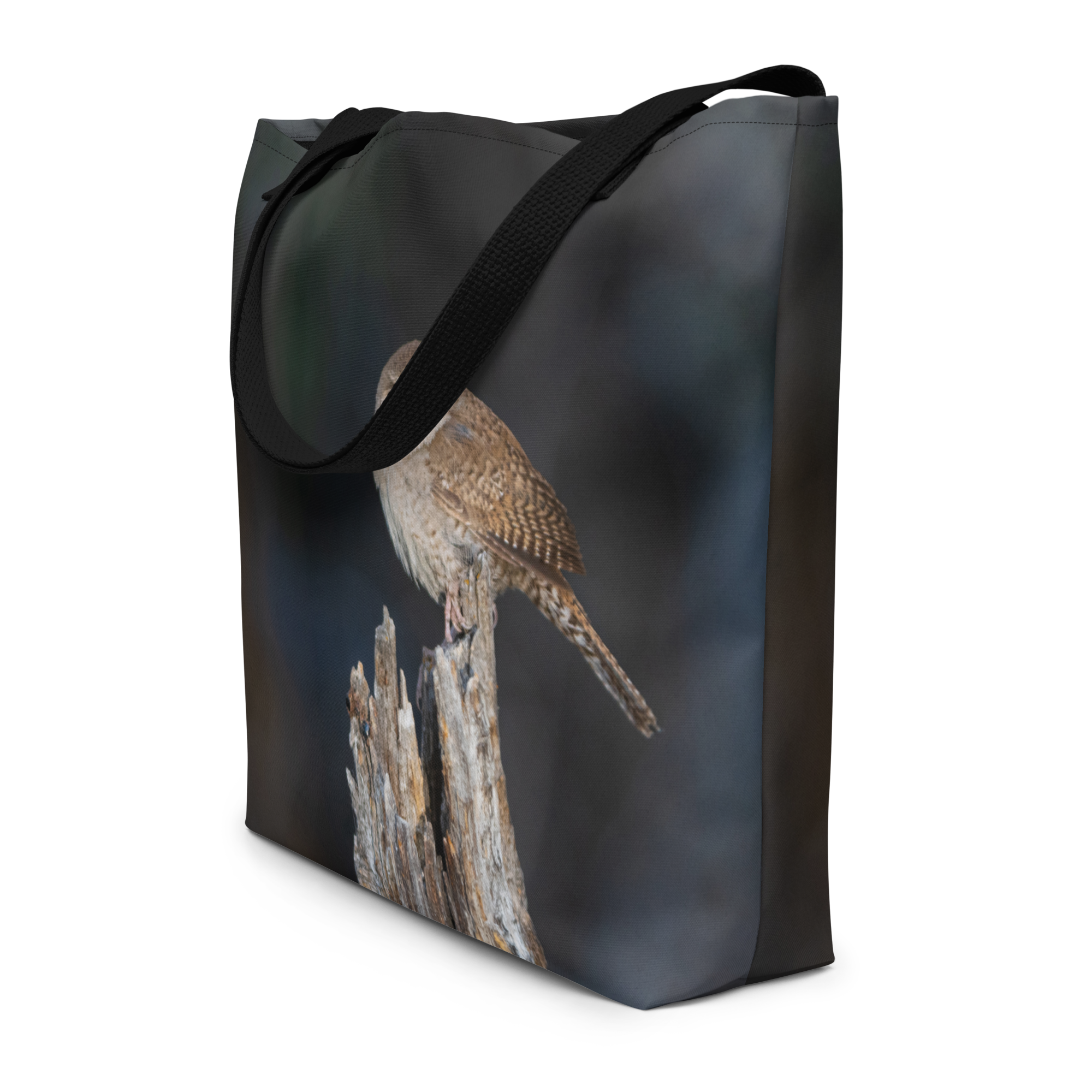 Wren All-Over Print Large Tote Bag