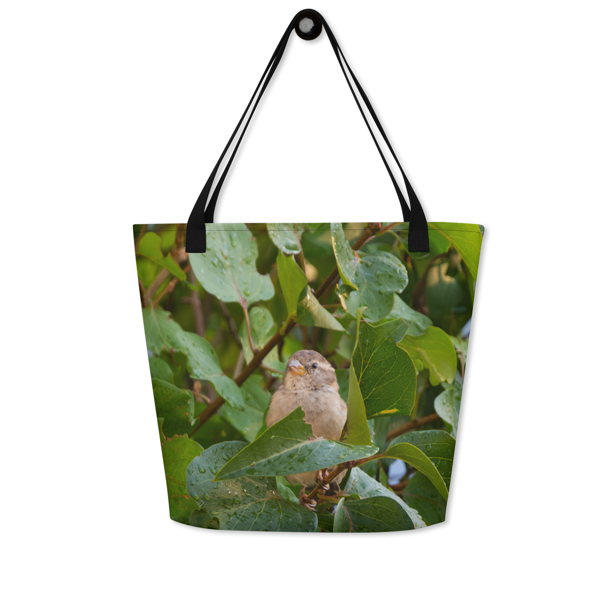 Common Sparrow Large Tote Bag