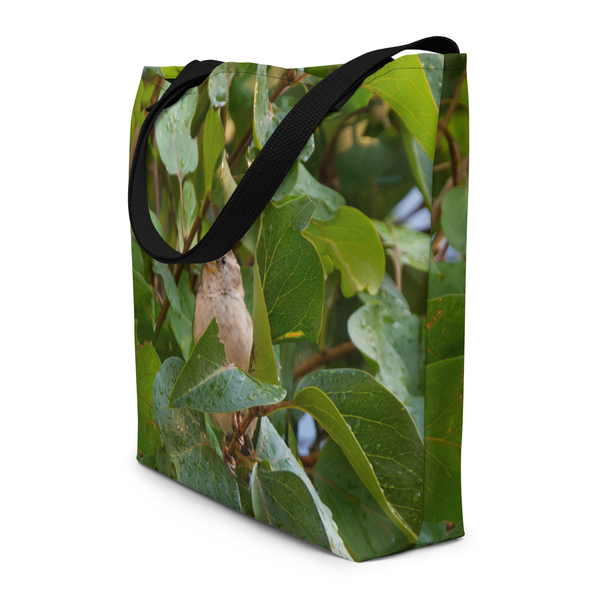 Common Sparrow Large Tote Bag