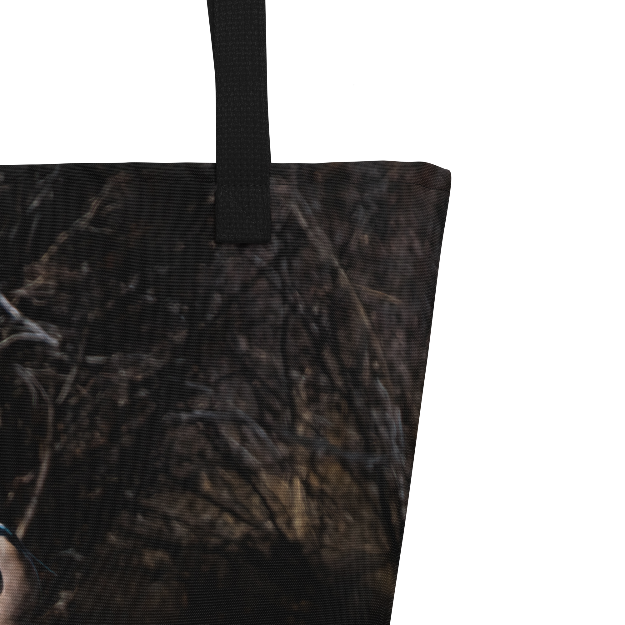 Blue Heron All-Over Print Large Tote Bag