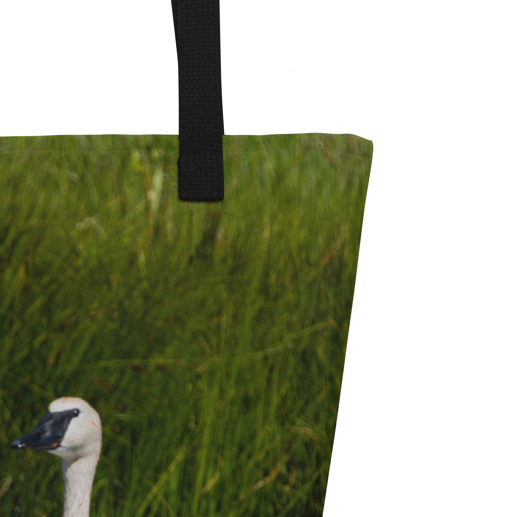 Swan Family All-Over Print Large Tote Bag