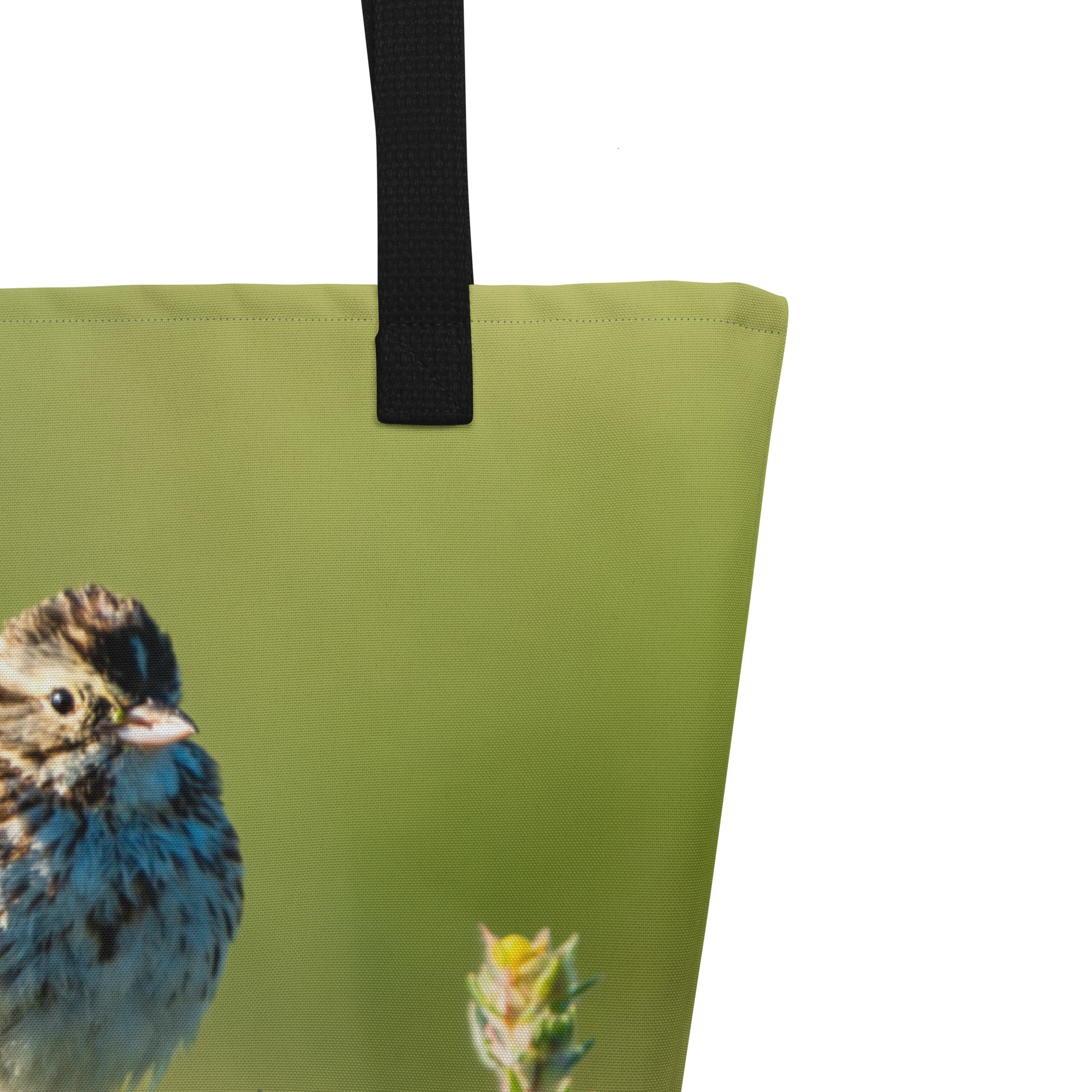 Song Sparrow All-Over Print Large Tote Bag