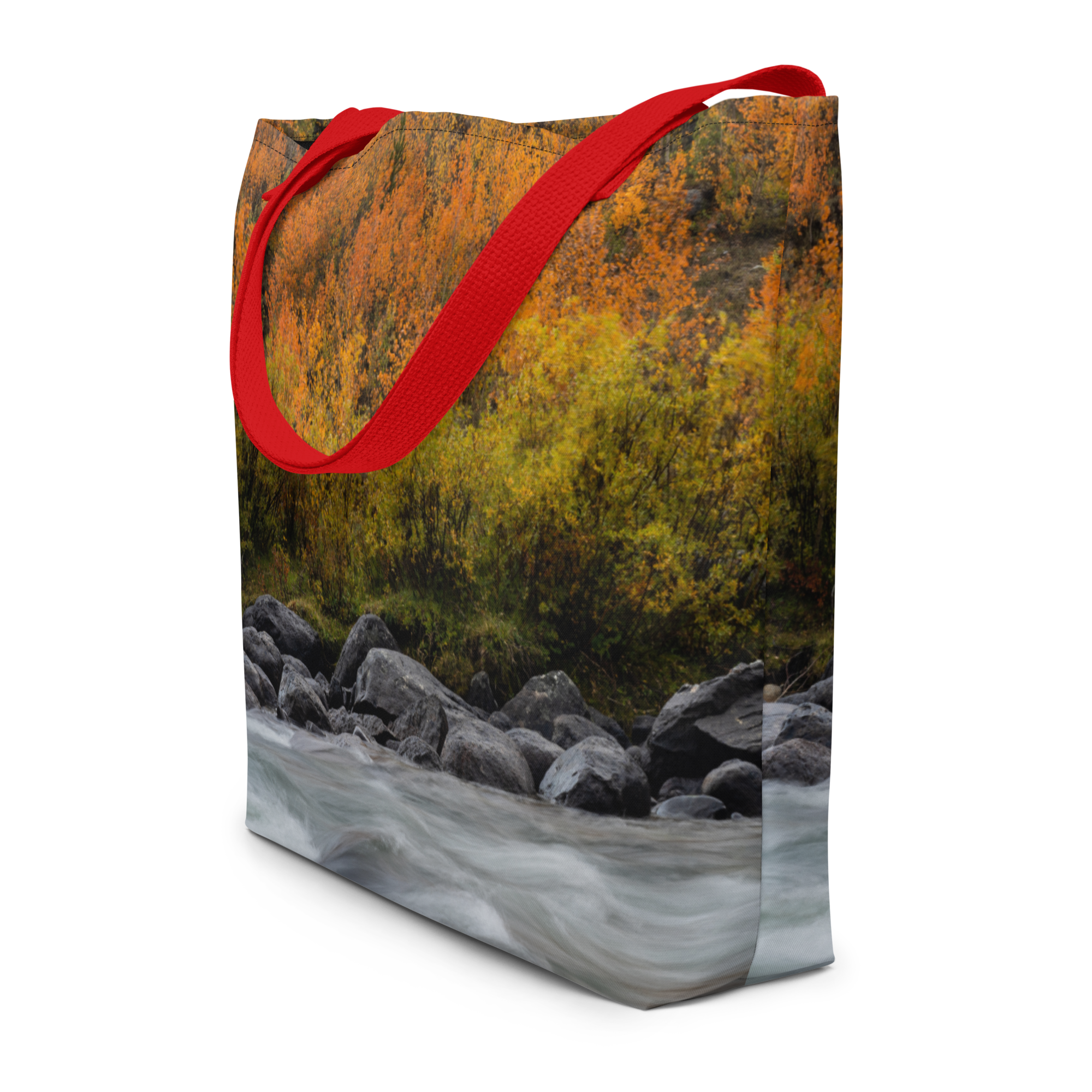 Green River, Wyoming in the Fall All-Over Print Large Tote Bag