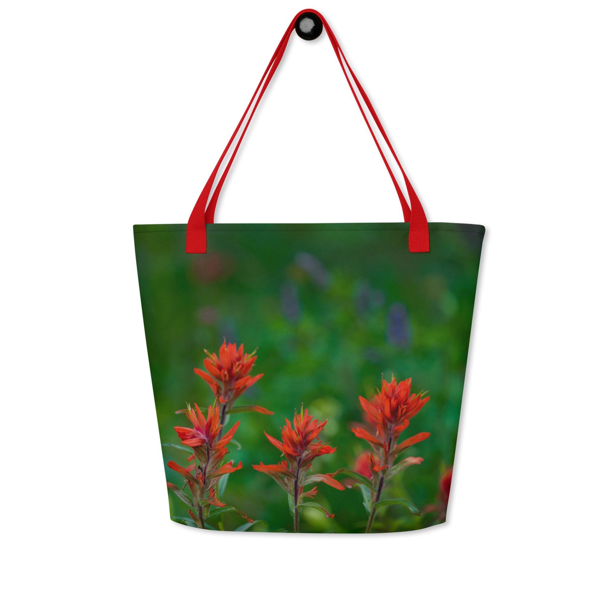 Indian Paint Brush All-Over Print Large Tote Bag