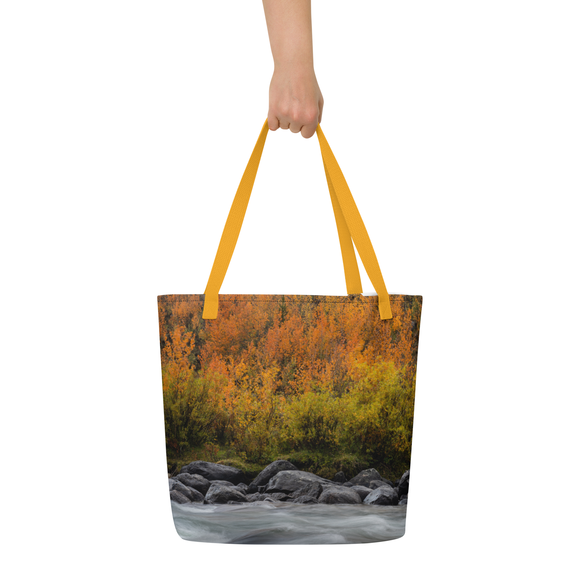 Green River, Wyoming in the Fall All-Over Print Large Tote Bag