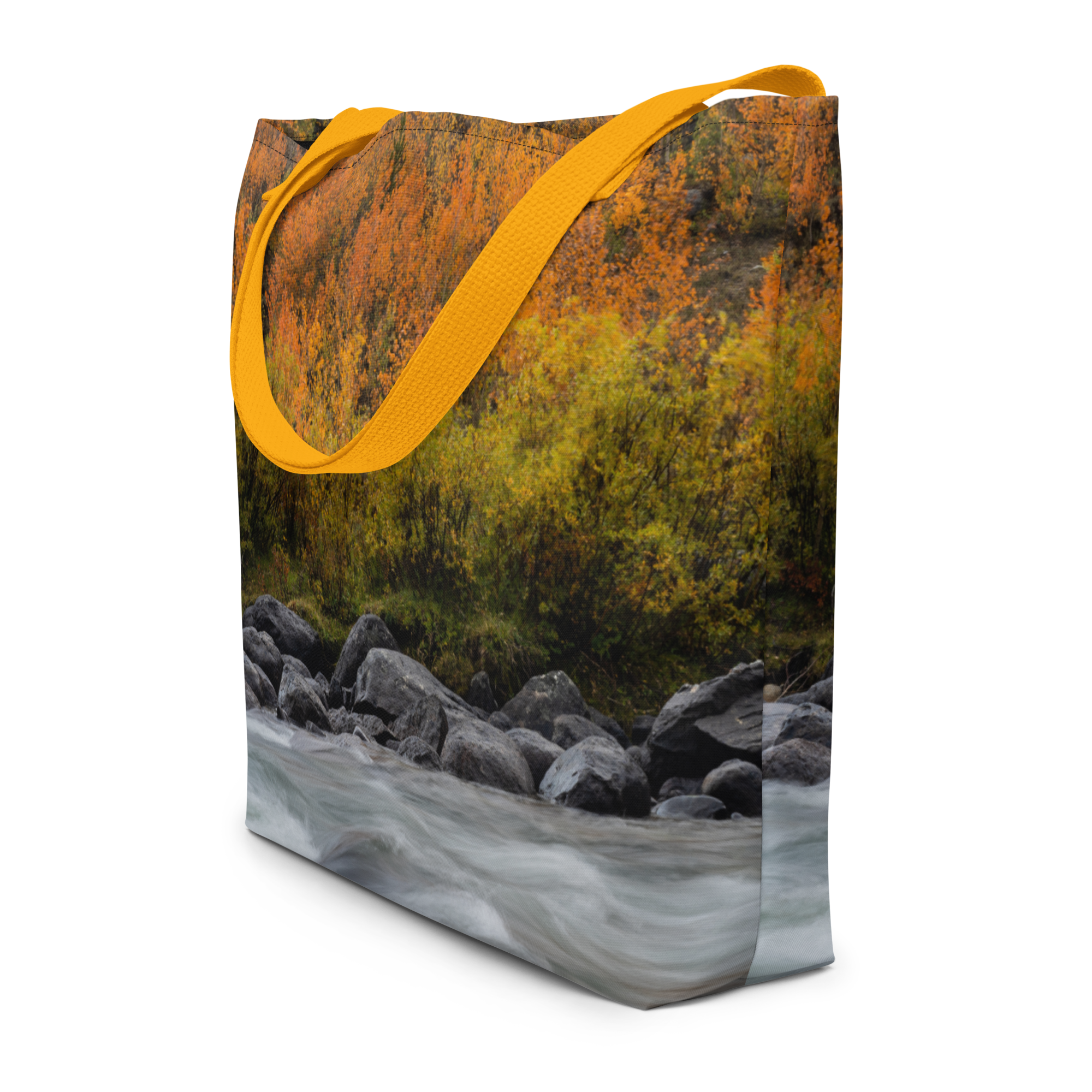 Green River, Wyoming in the Fall All-Over Print Large Tote Bag