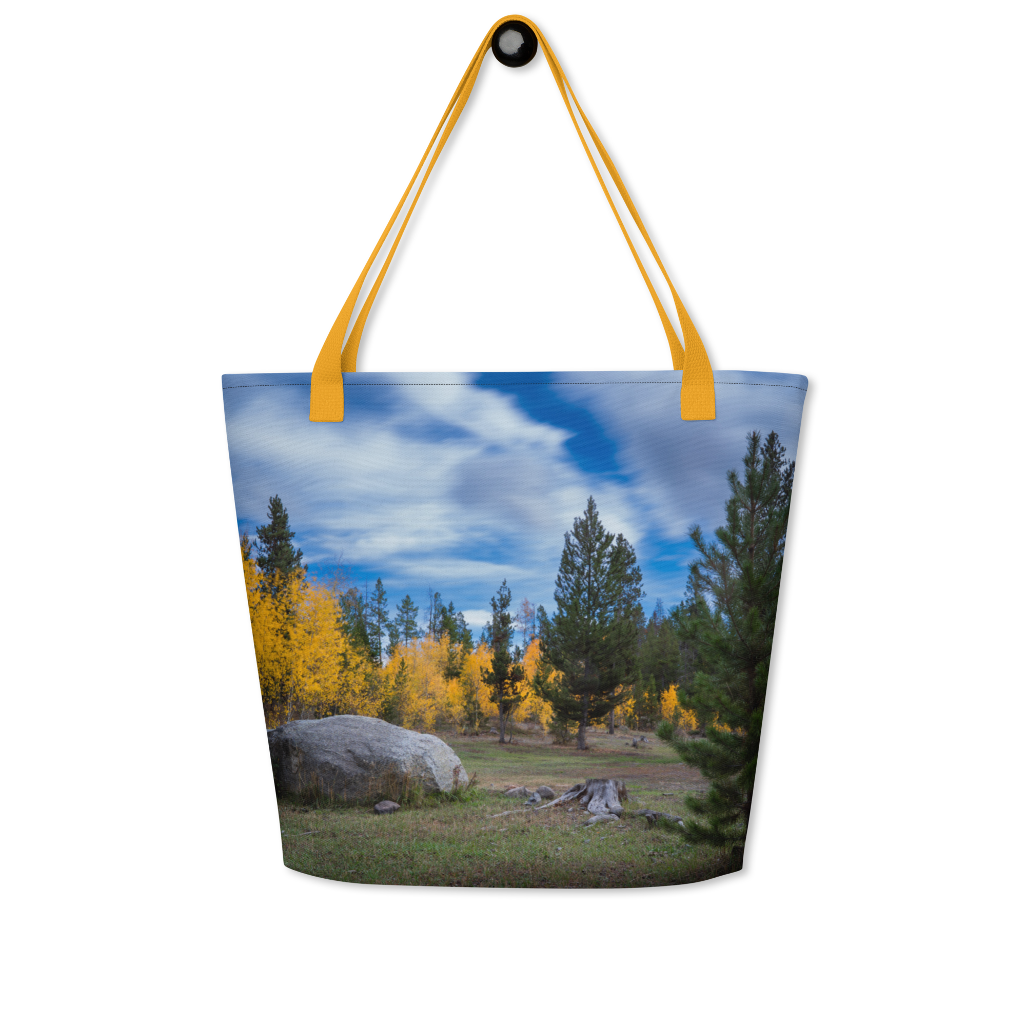 Fall in Wyoming All-Over Print Large Tote Bag