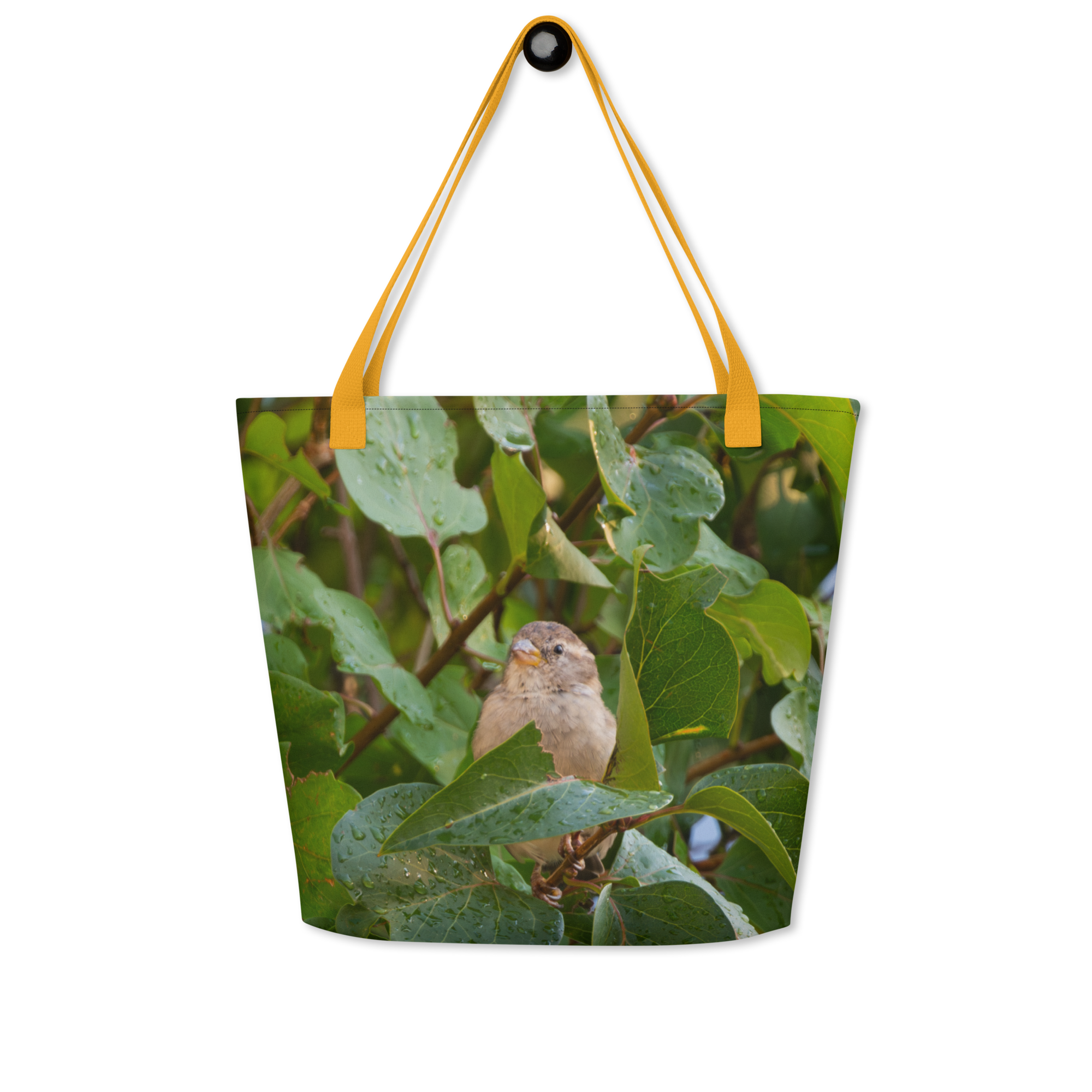 Common Sparrow Large Tote Bag