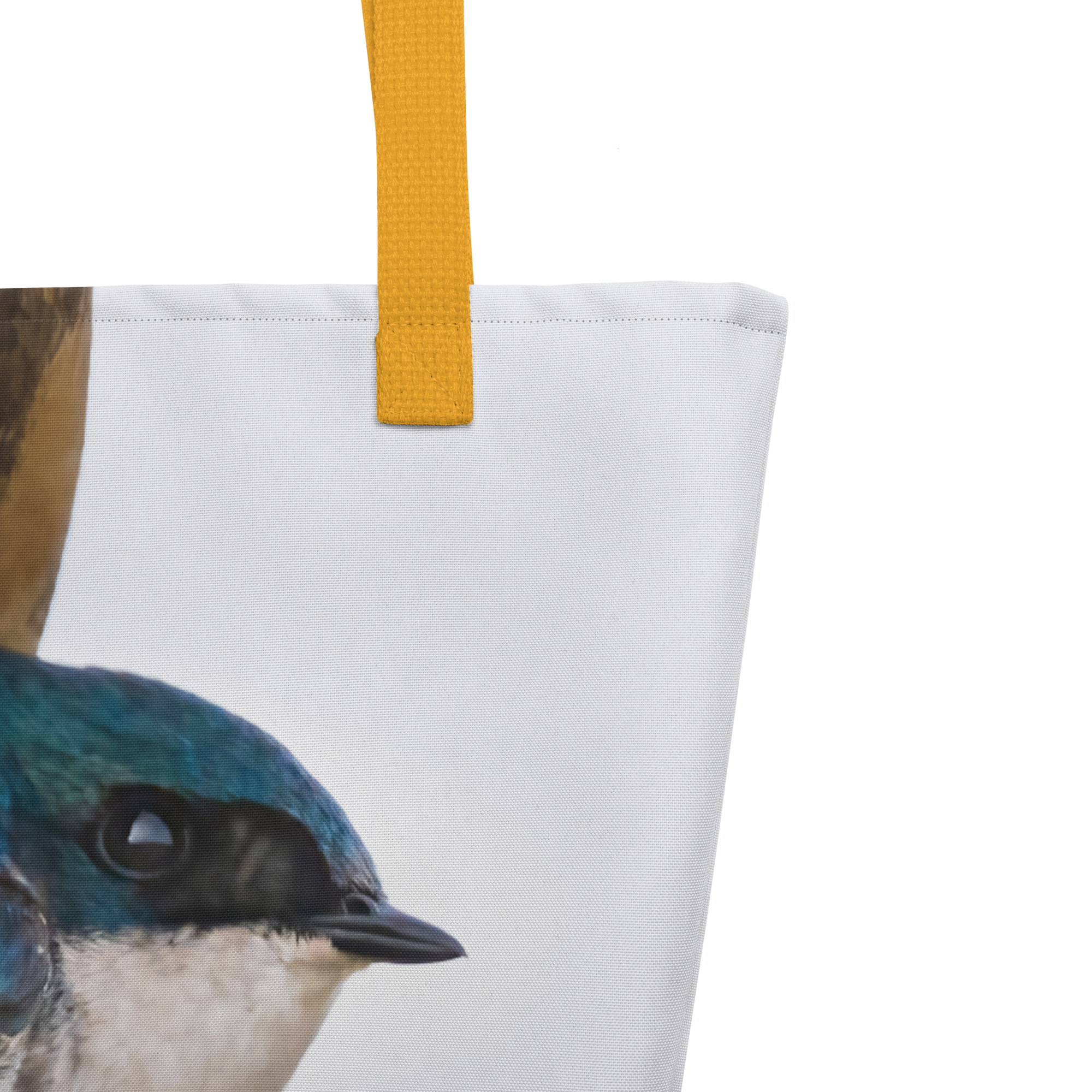 Tree Swallow All-Over Print Large Tote Bag