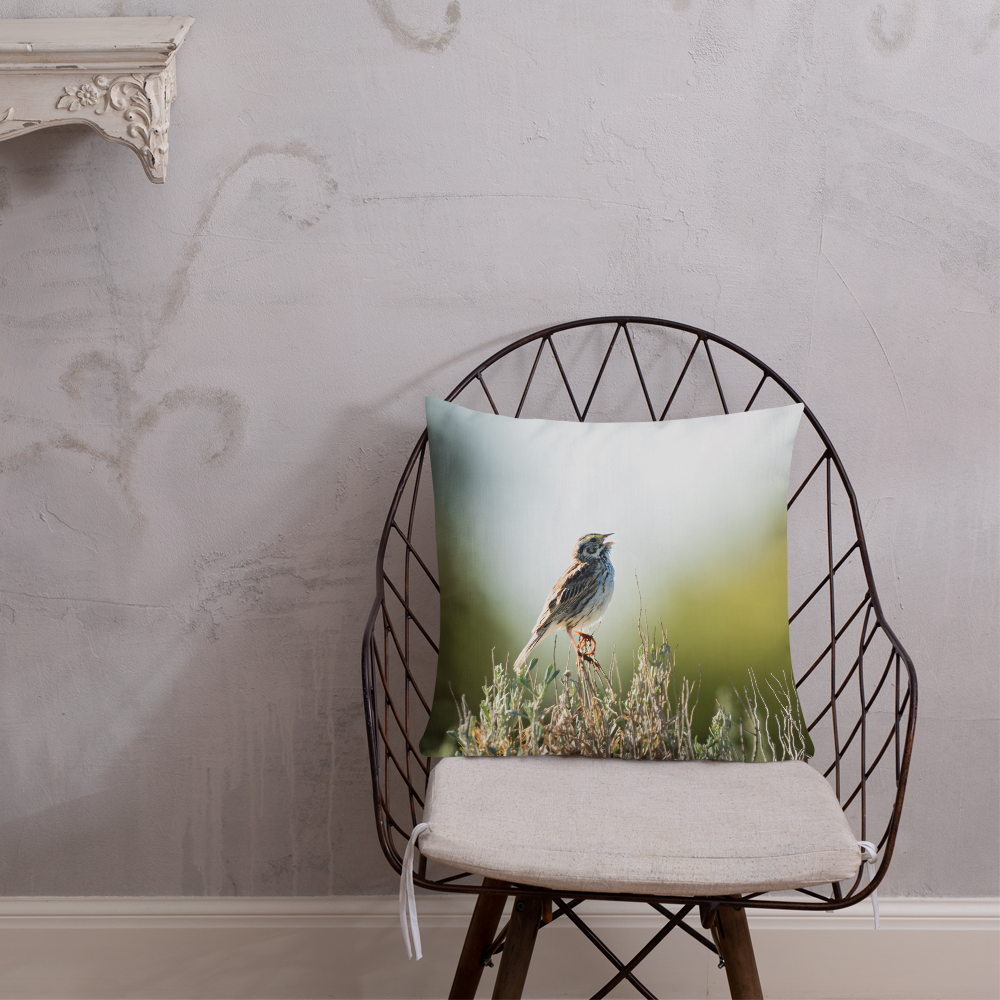 Song Sparrow Premium Pillow