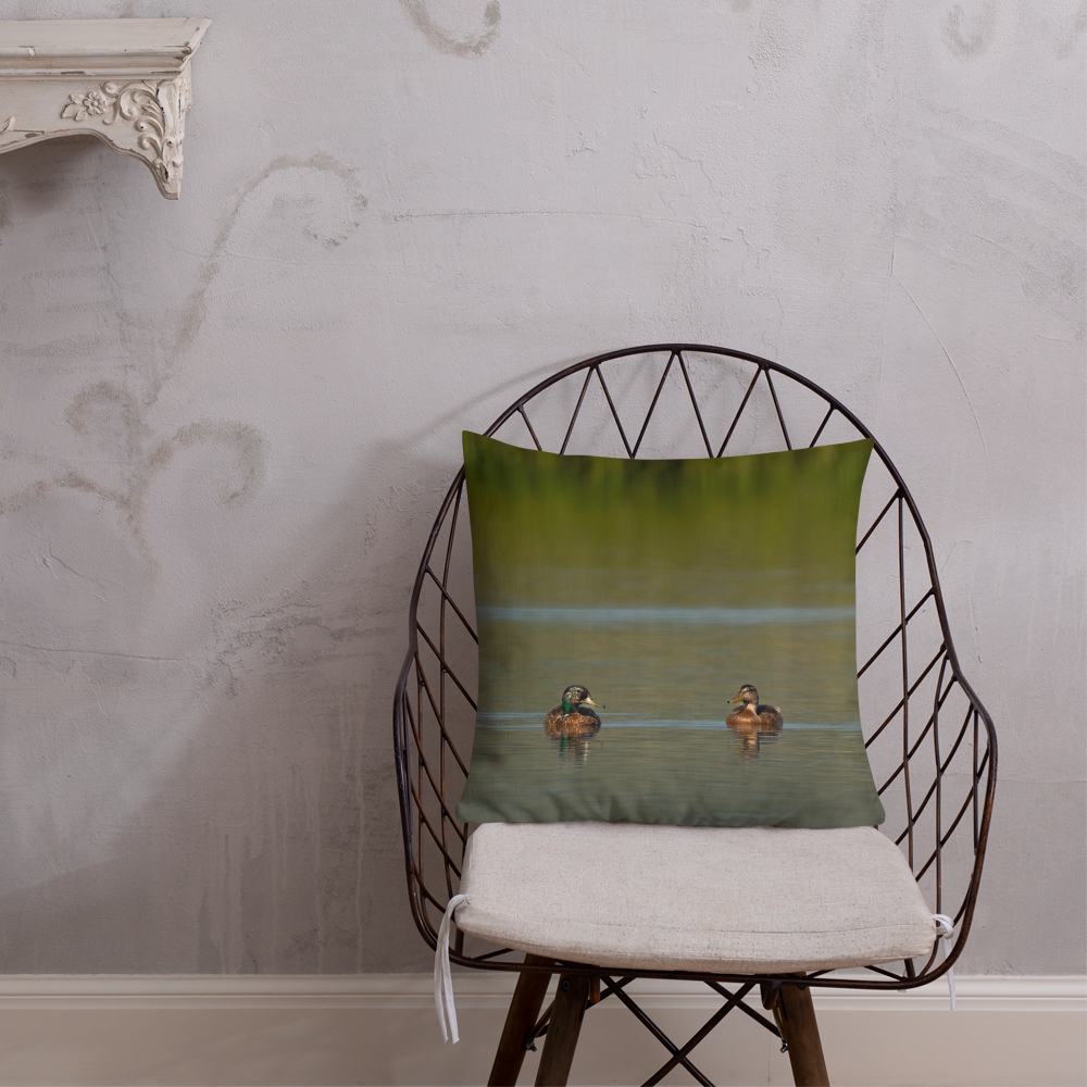 Mallard Ducks Premium Pillow