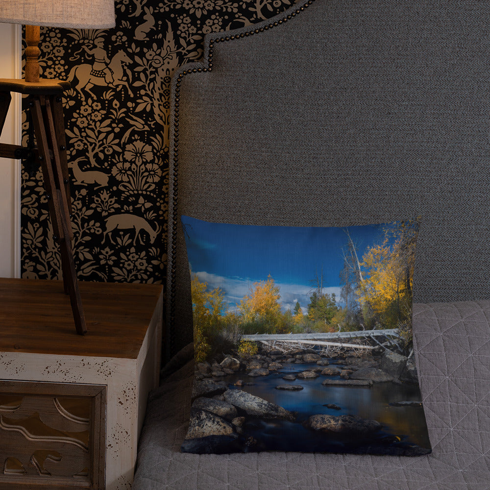 Creek in Wyoming in the Fall Premium Pillow
