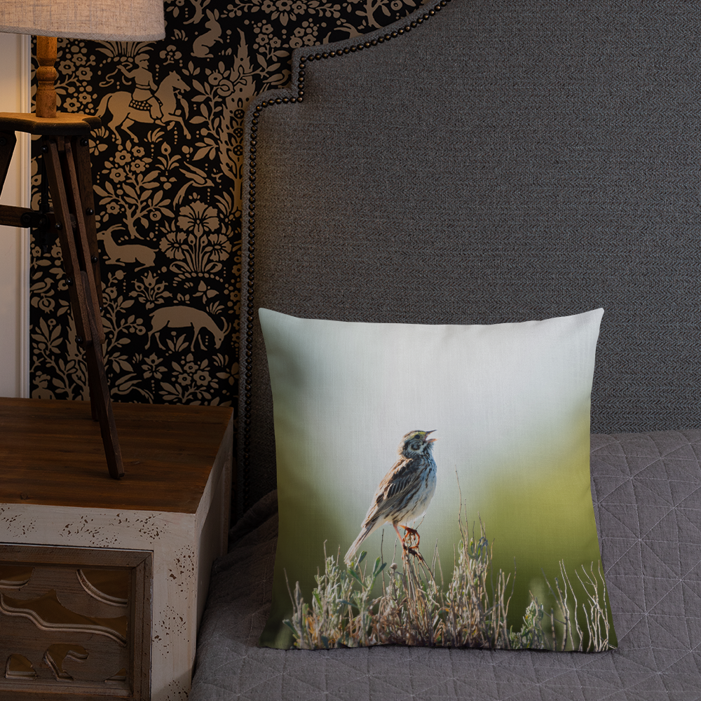 Song Sparrow Premium Pillow