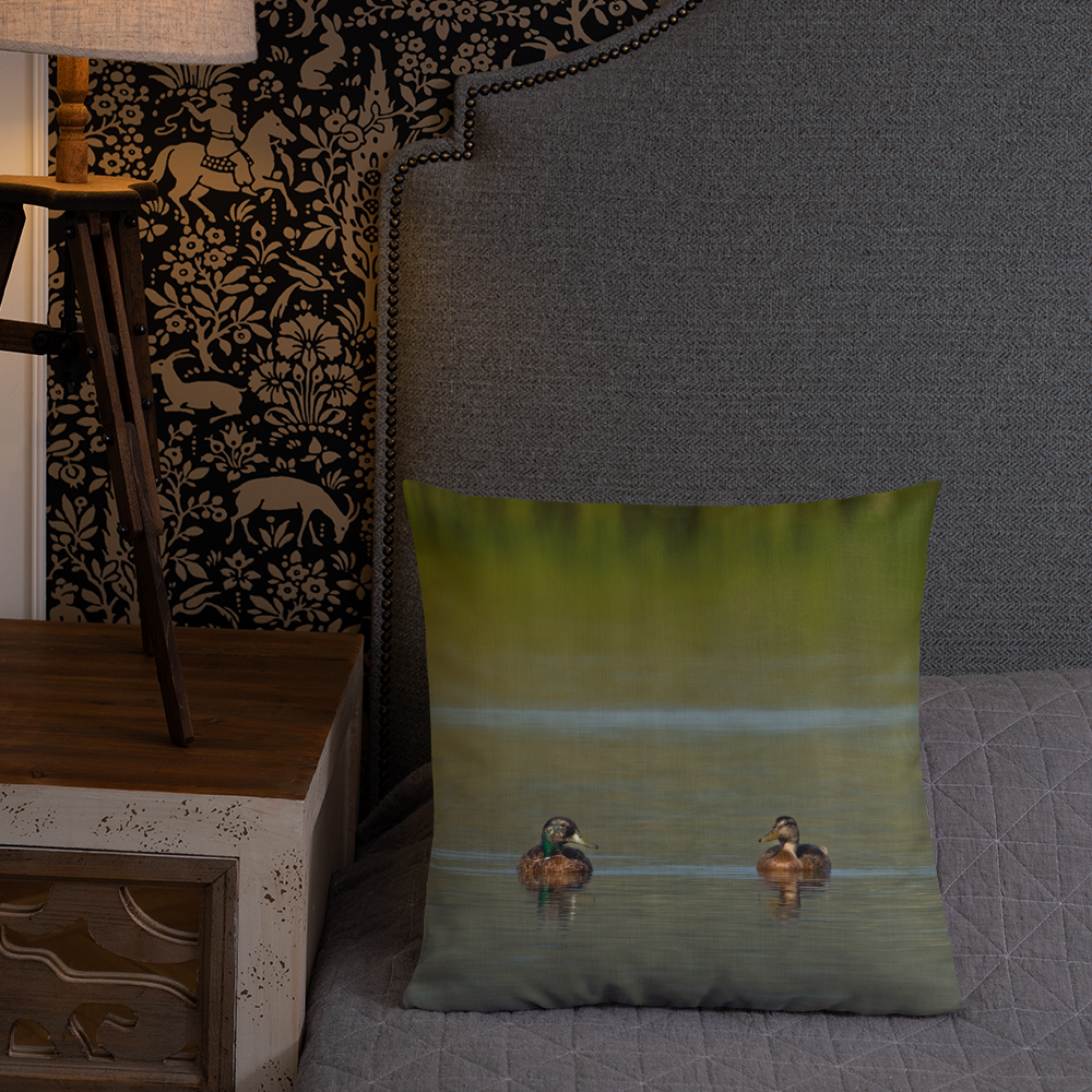 Mallard Ducks Premium Pillow