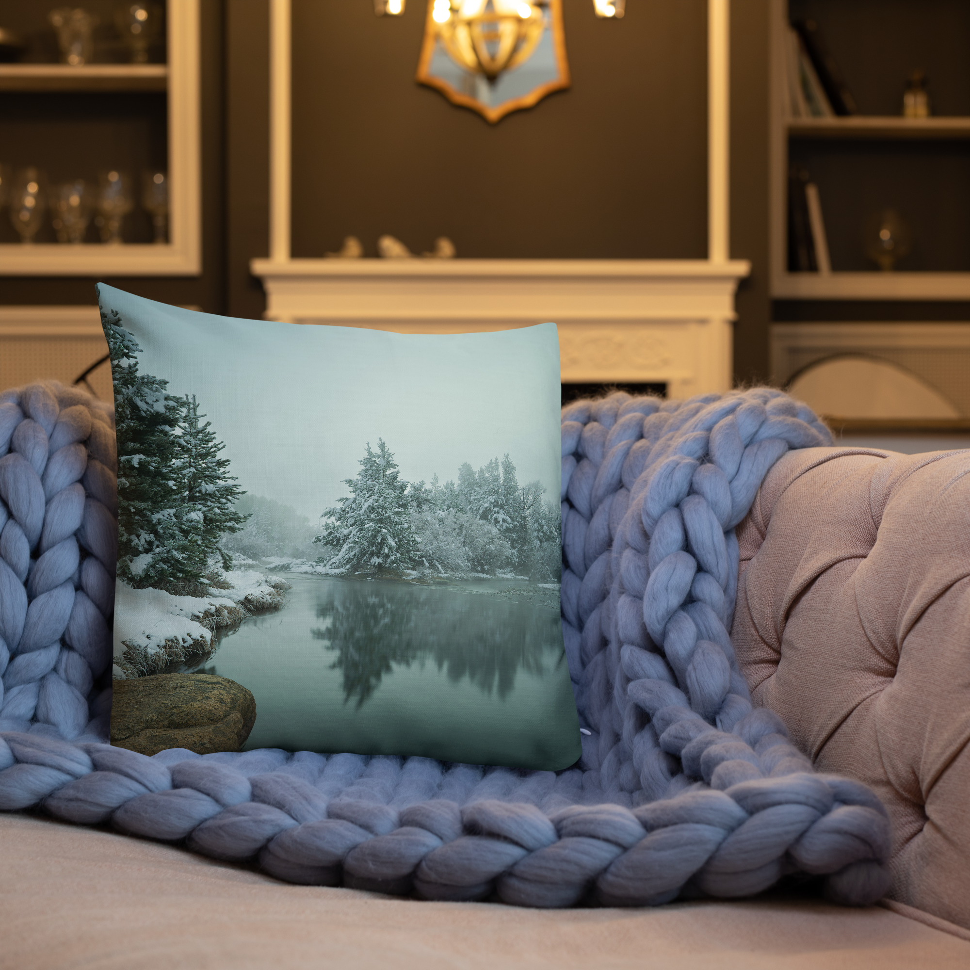 When Winter Becomes Worship Premium Pillow