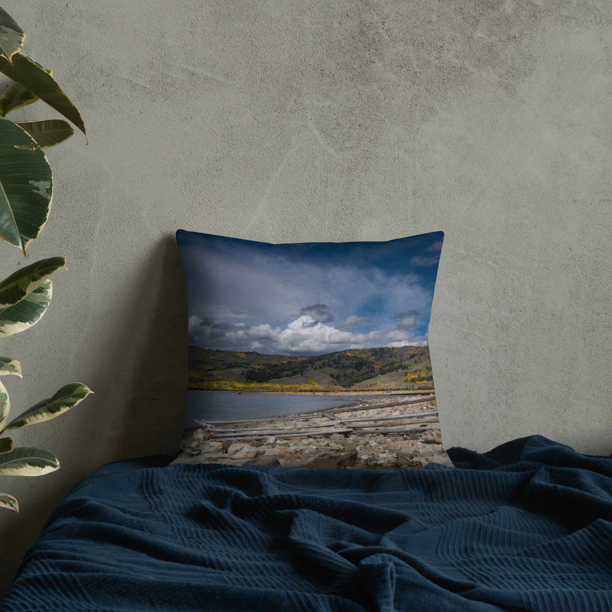 Meadow Lake, Wyoming in the Fall Premium Pillow