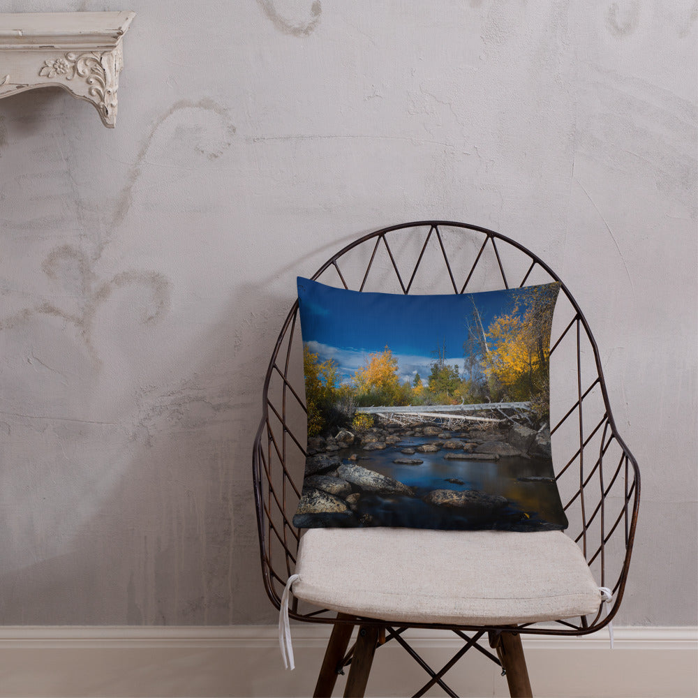 Creek in Wyoming in the Fall Premium Pillow