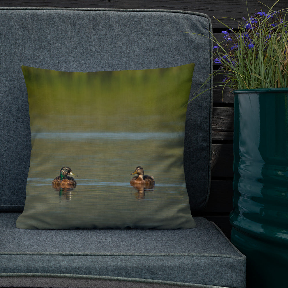 Mallard Ducks Premium Pillow