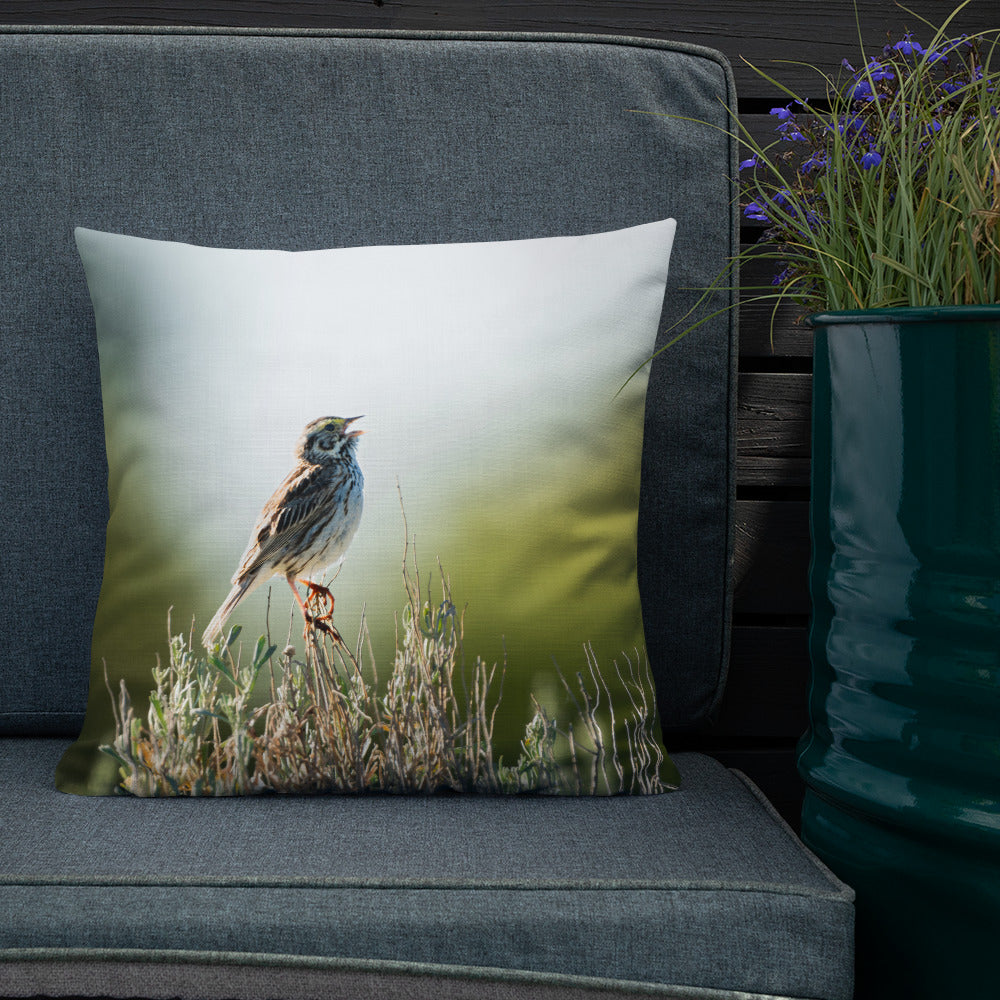 Song Sparrow Premium Pillow