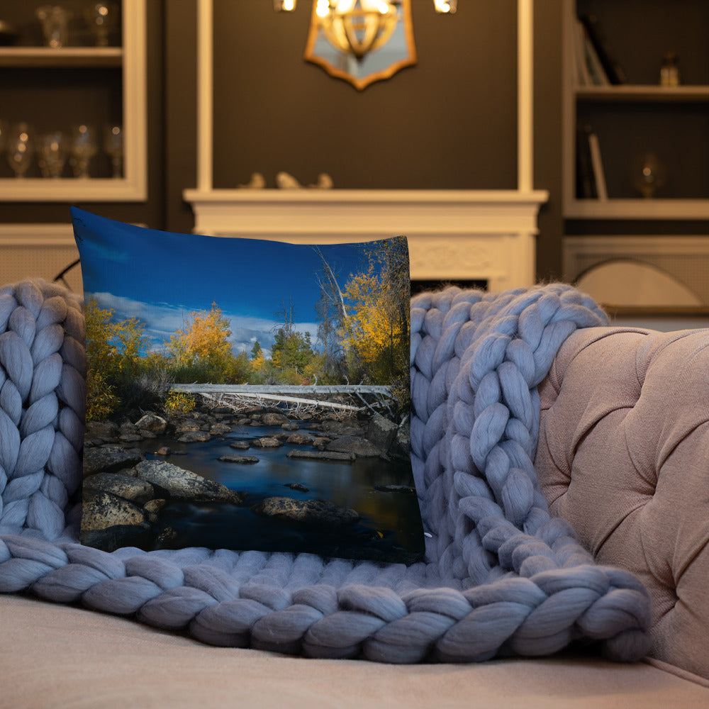 Creek in Wyoming in the Fall Premium Pillow