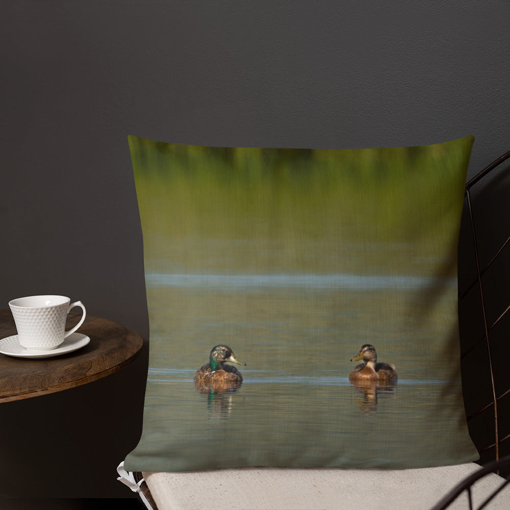 Mallard Ducks Premium Pillow