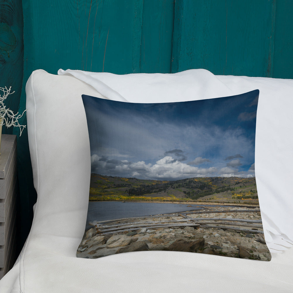 Meadow Lake, Wyoming in the Fall Premium Pillow