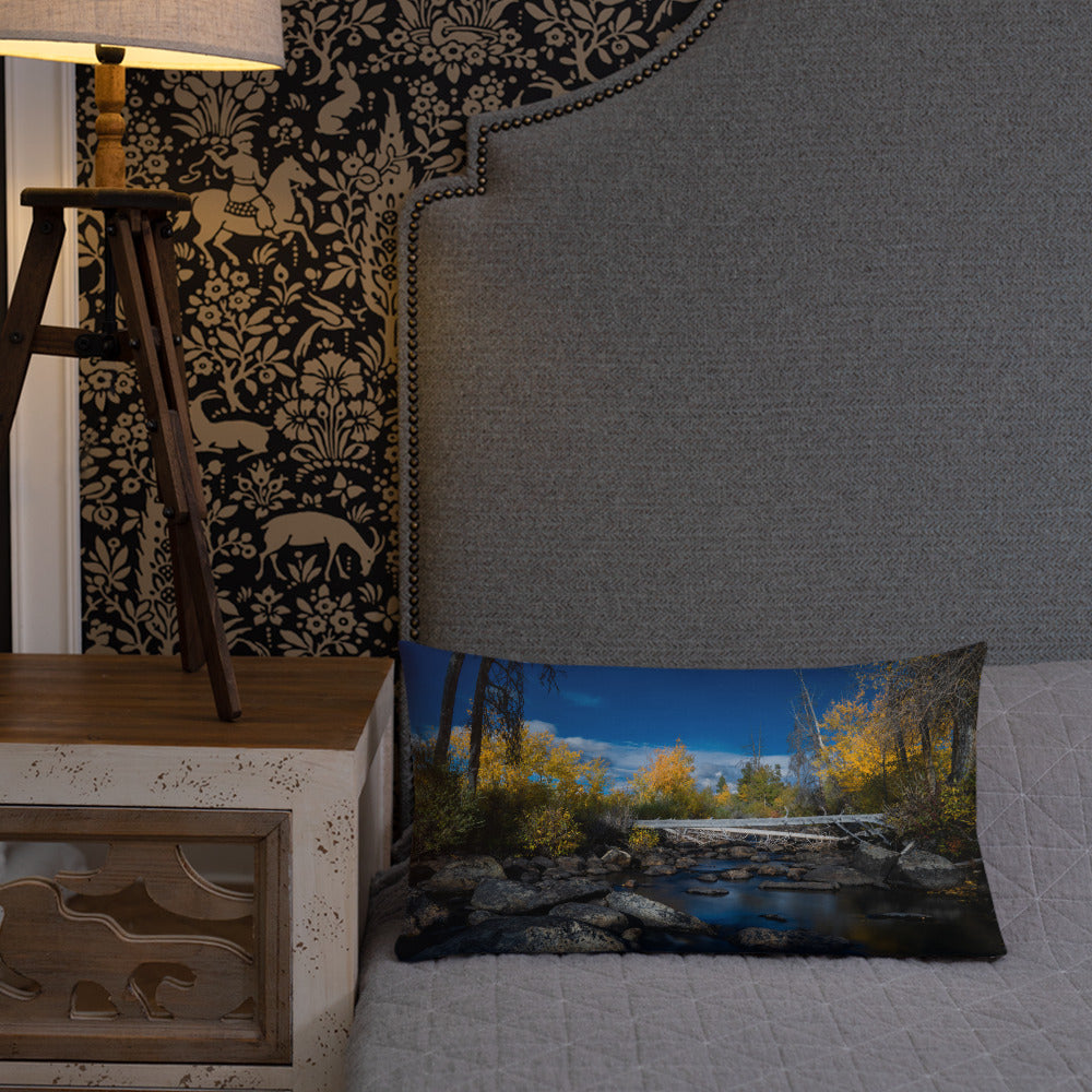 Creek in Wyoming in the Fall Premium Pillow