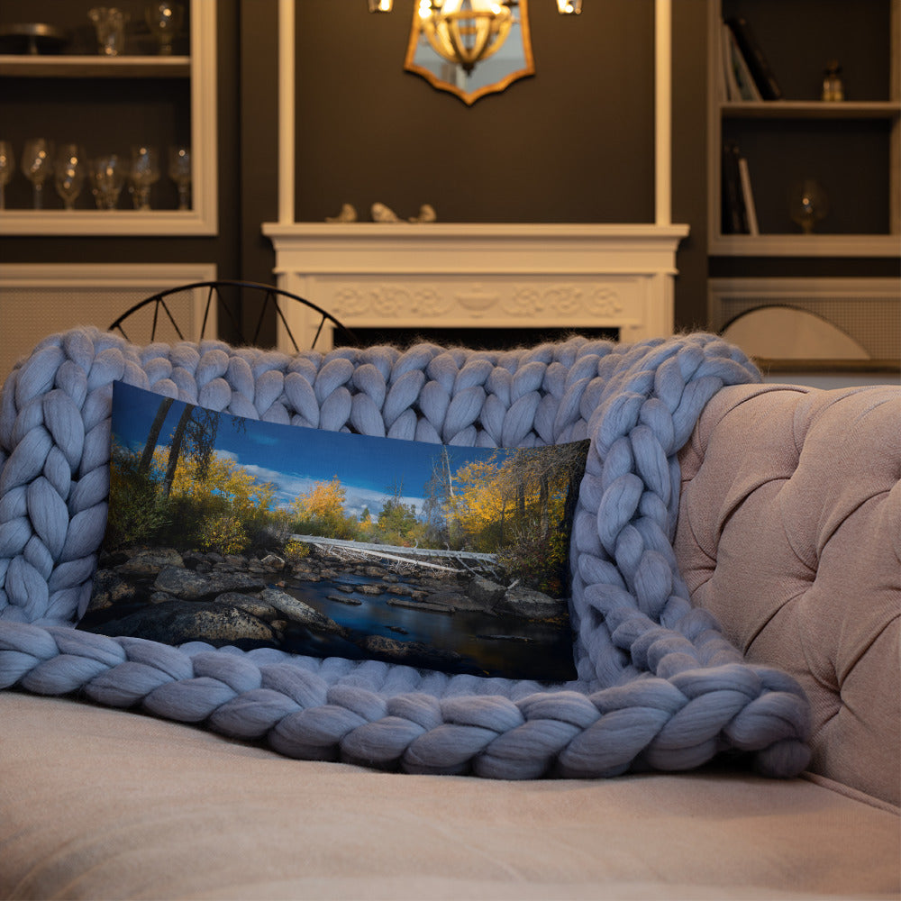 Creek in Wyoming in the Fall Premium Pillow