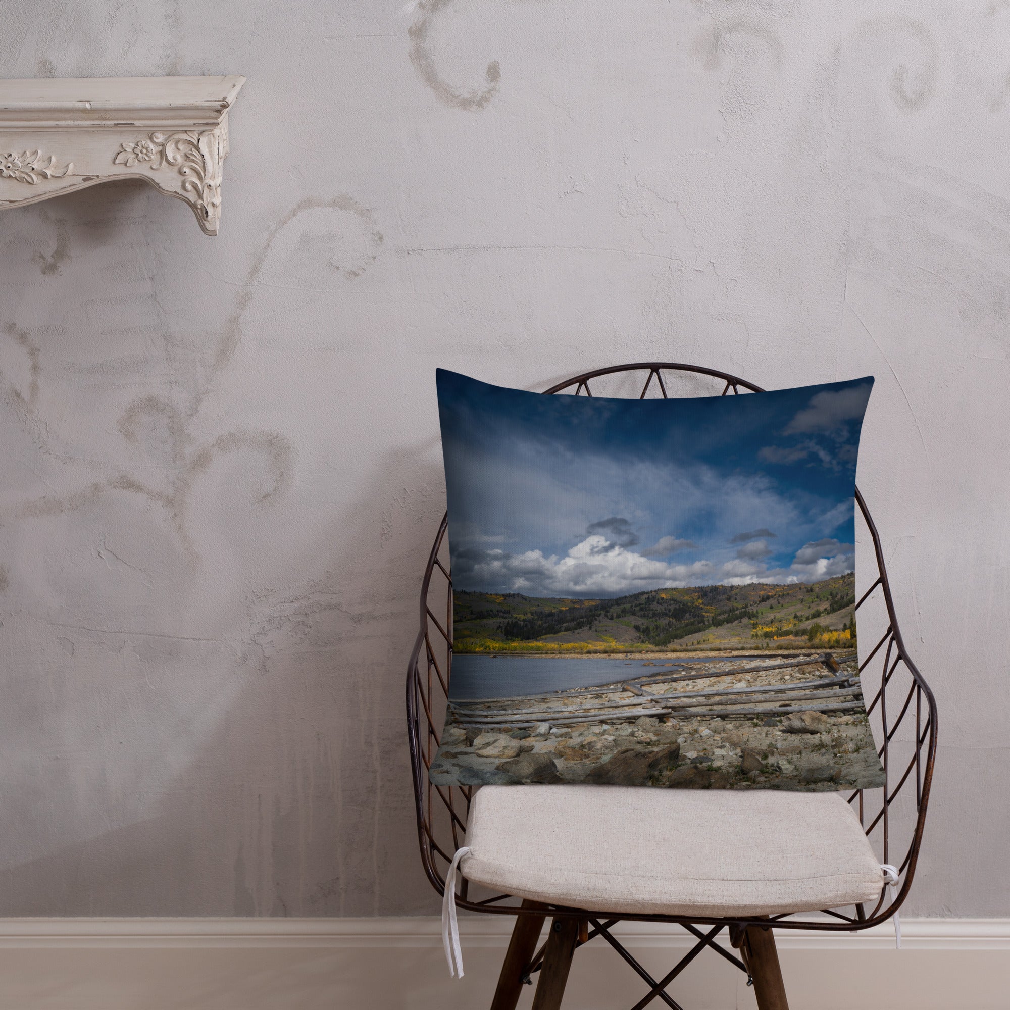 Meadow Lake, Wyoming in the Fall Premium Pillow