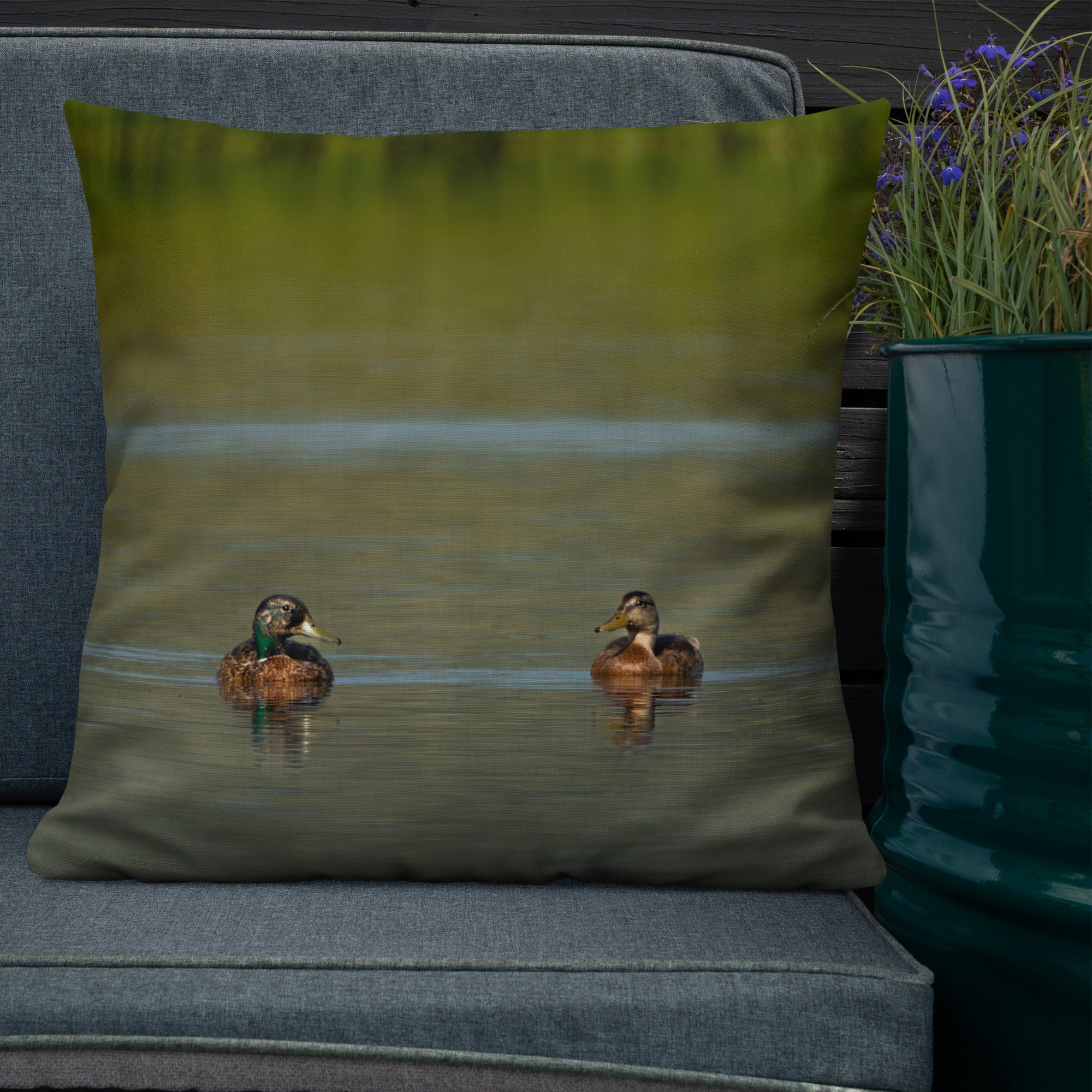 Mallard Ducks Premium Pillow
