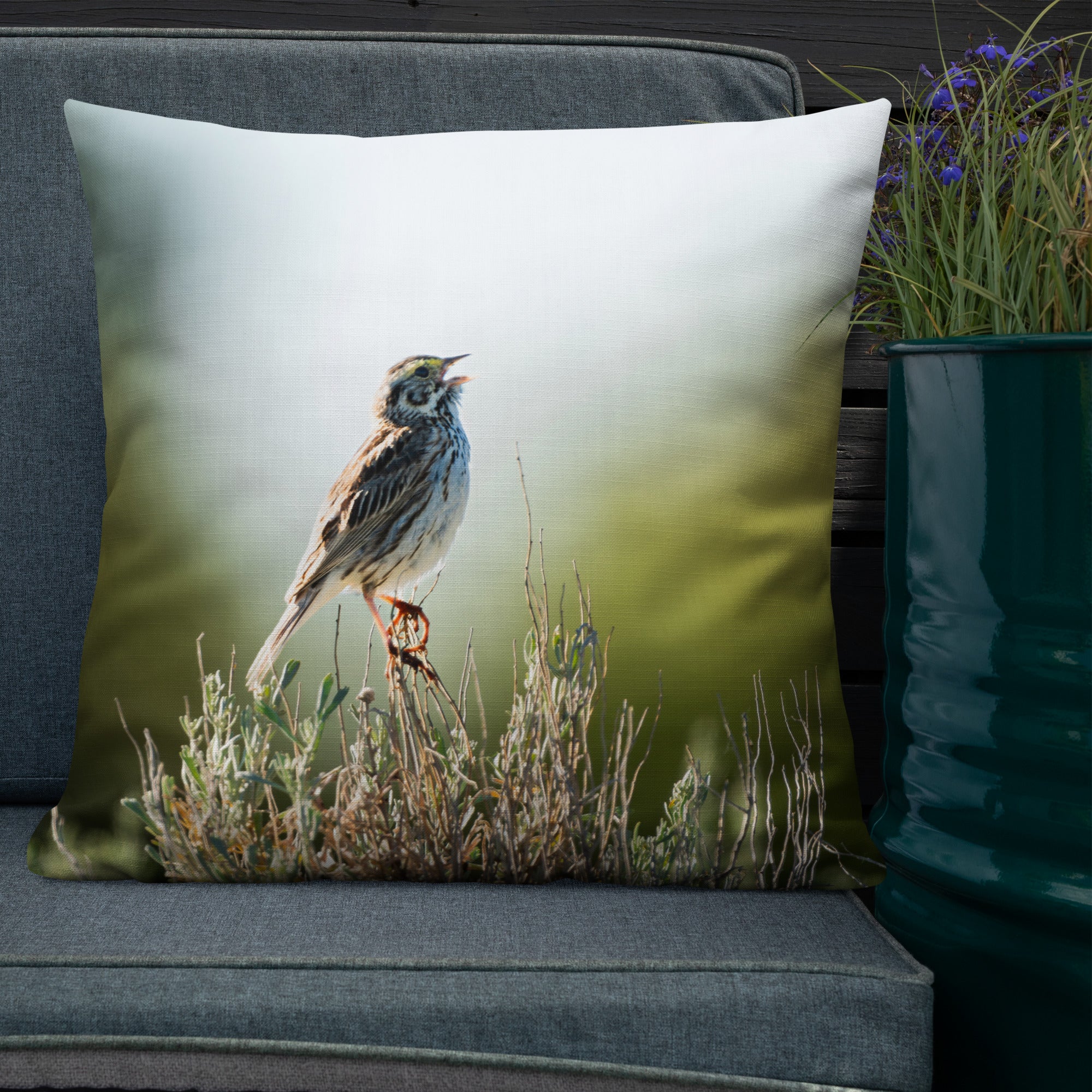 Song Sparrow Premium Pillow