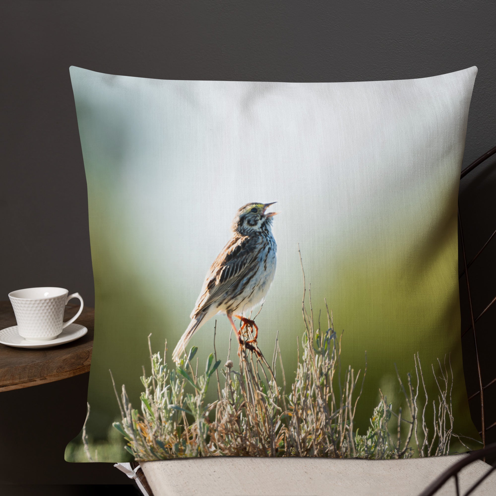 Song Sparrow Premium Pillow