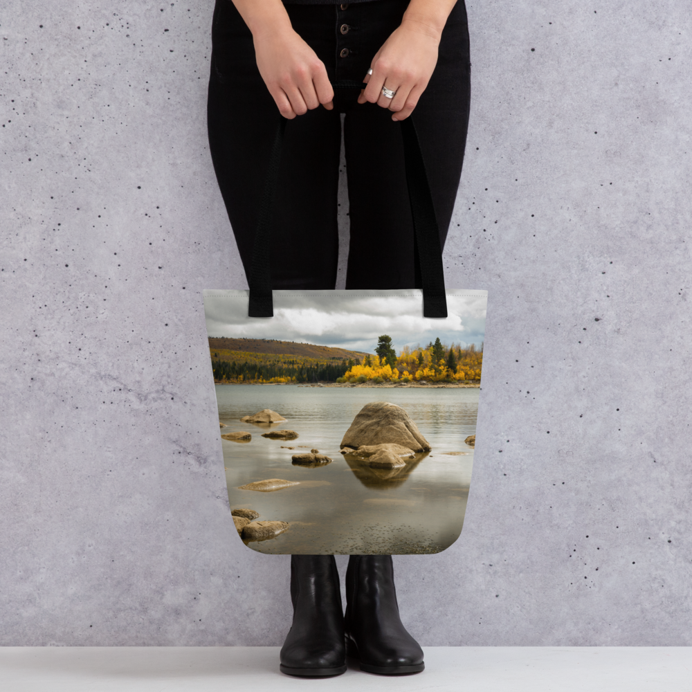 Wyoming in the Fall All-Over Print Small Tote bag