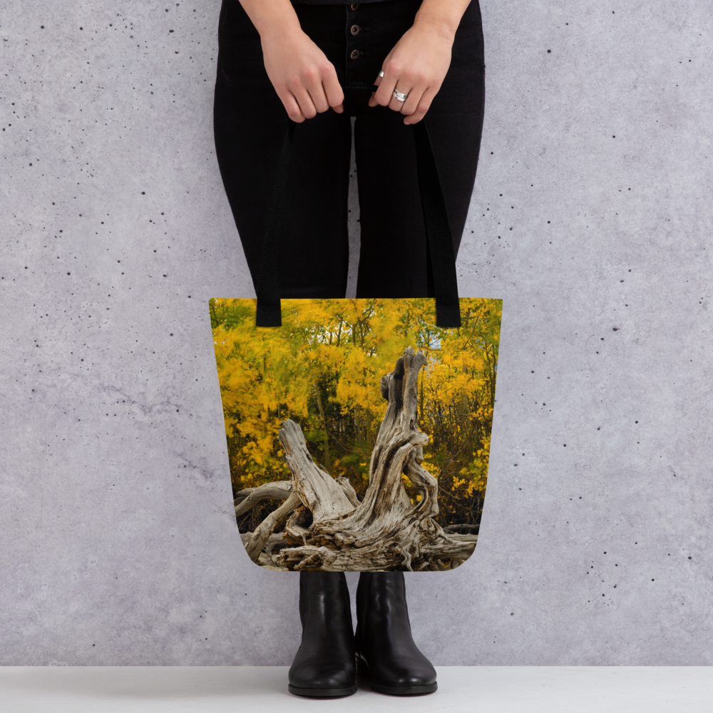 Wyoming in the Fall All-Over Print Small Tote bag