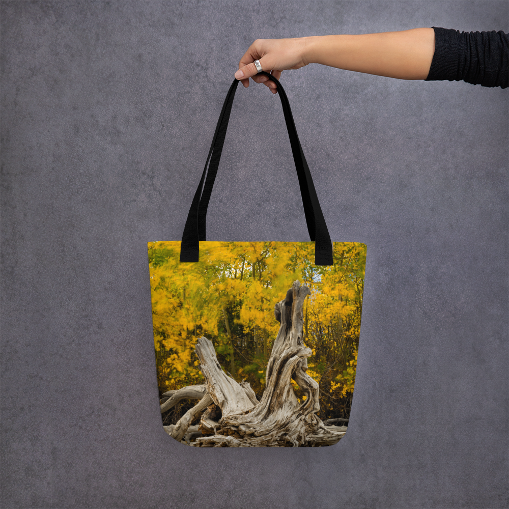 Wyoming in the Fall All-Over Print Small Tote bag