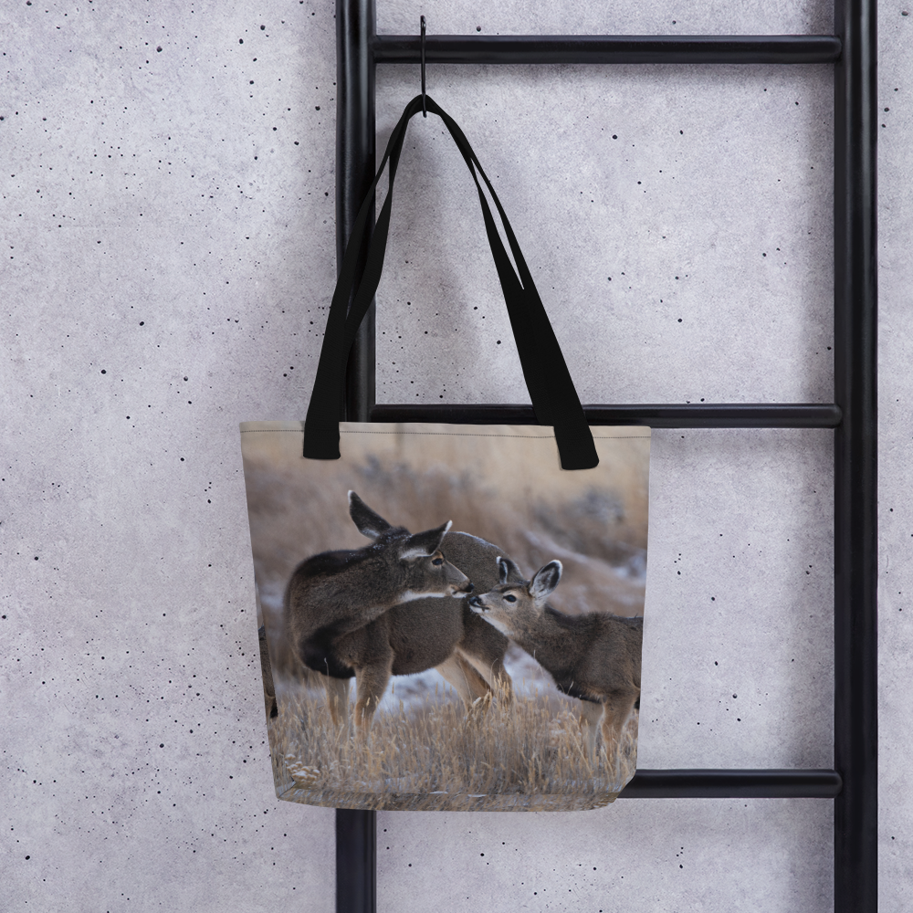Tote Bags Inspired by the Gentle Moments of Wyoming’s Kissing Deer