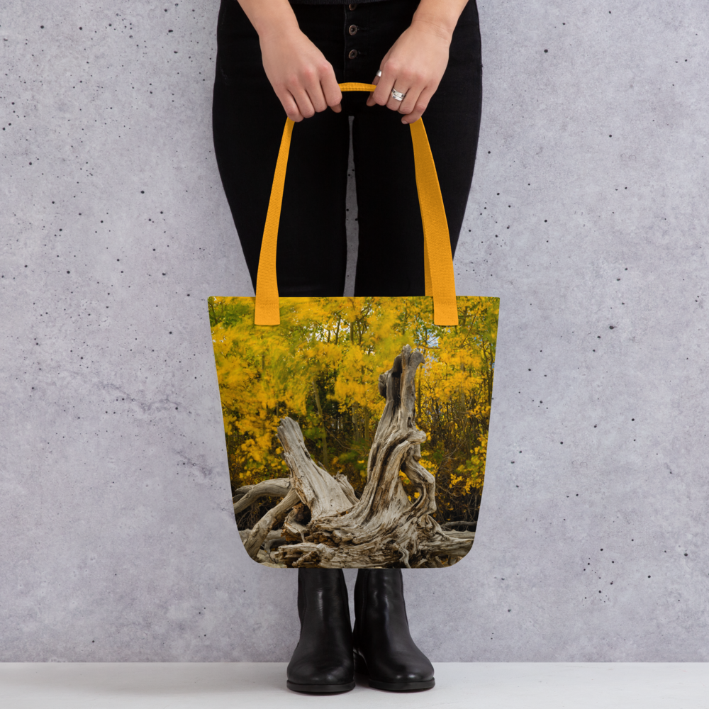 Wyoming in the Fall All-Over Print Small Tote bag