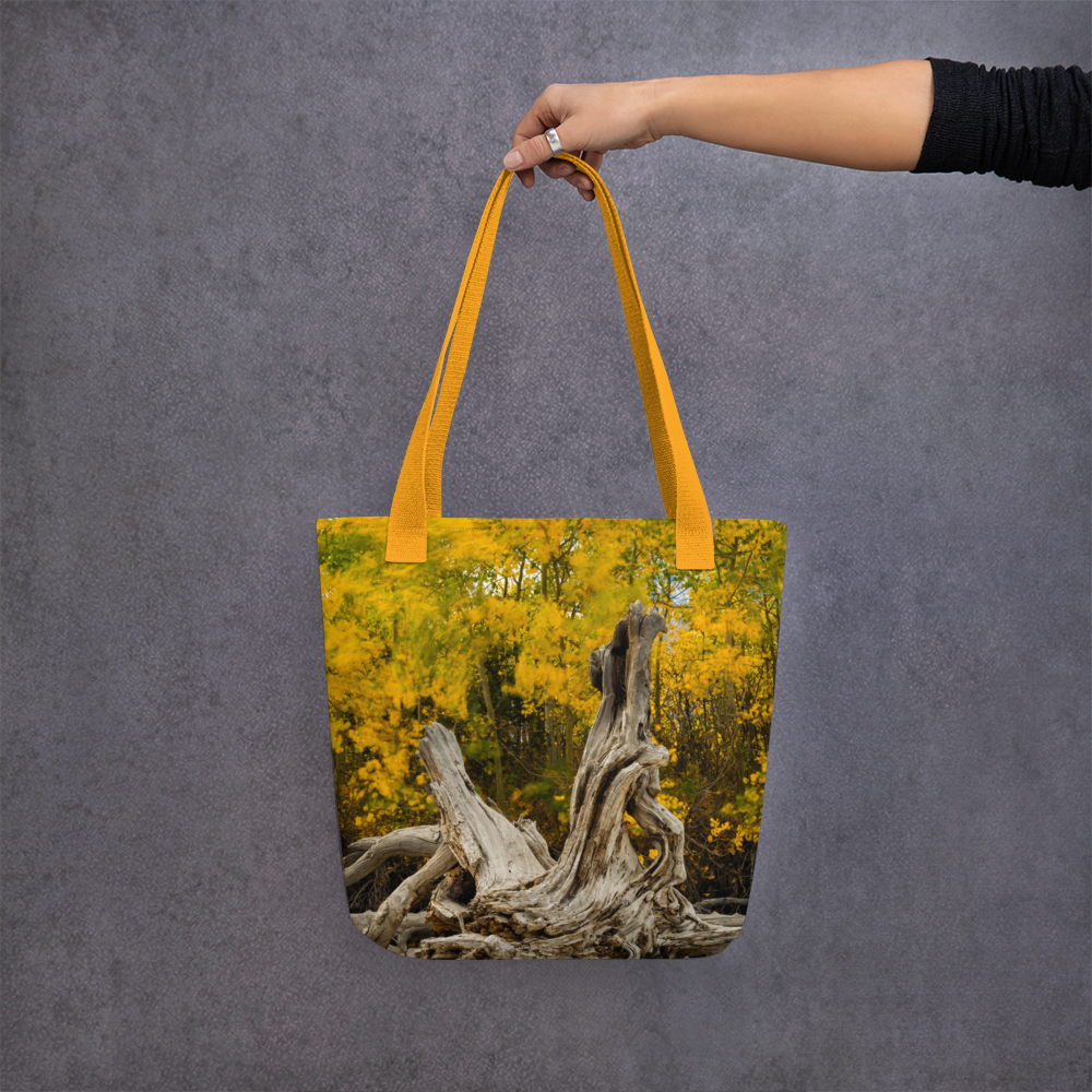 Wyoming in the Fall All-Over Print Small Tote bag
