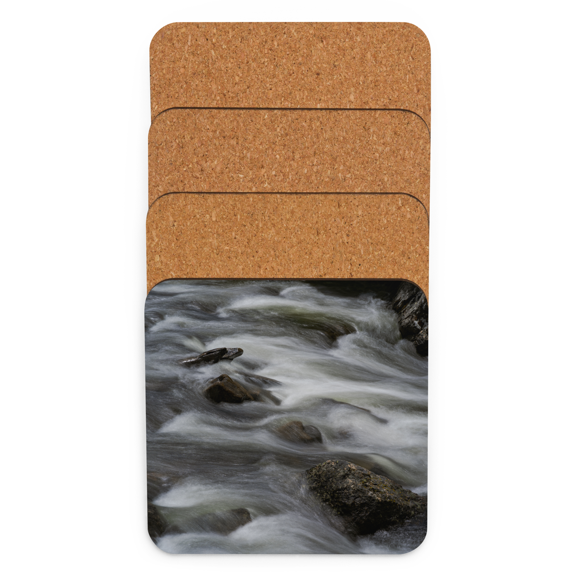 Fayette Creek, Wyoming Cork-back coaster