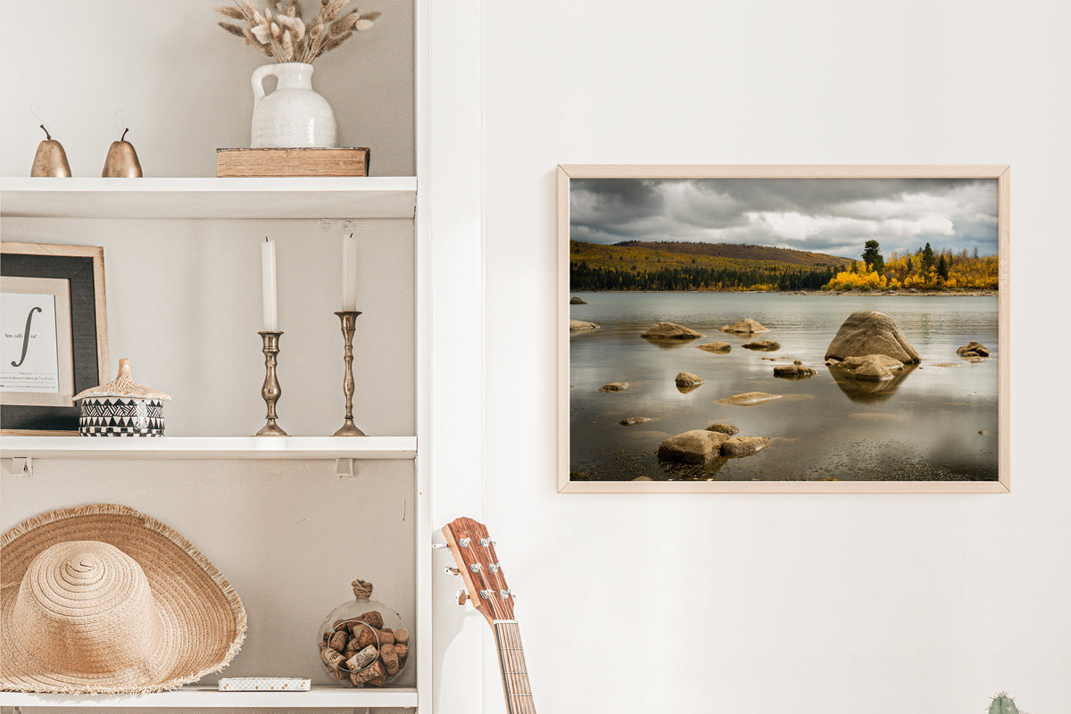 New Fork Lake, Wyoming in the Fall Home Decor Wall Art