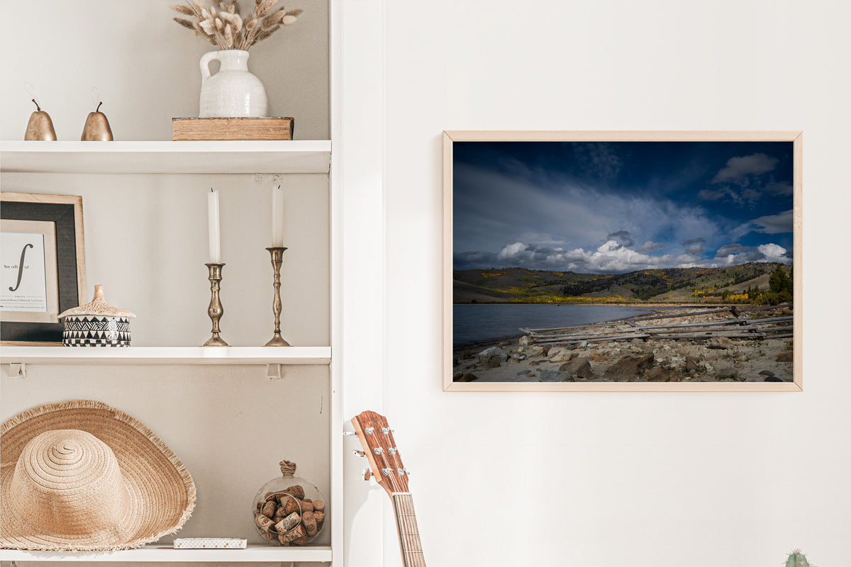 Fall Lake Scenery Home Decor Wall Art