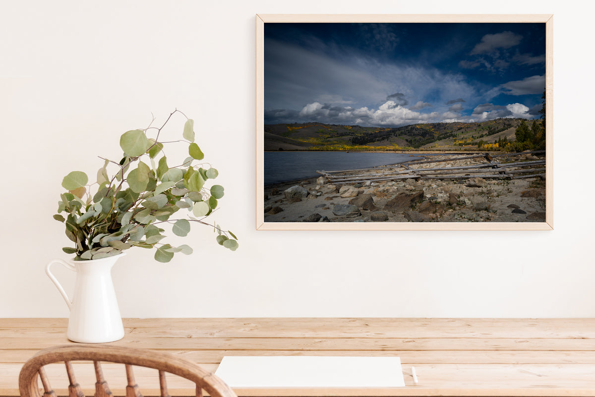 Fall Lake Scenery Home Decor Wall Art