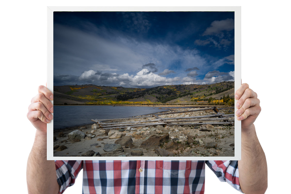 Fall Lake Scenery Home Decor Wall Art
