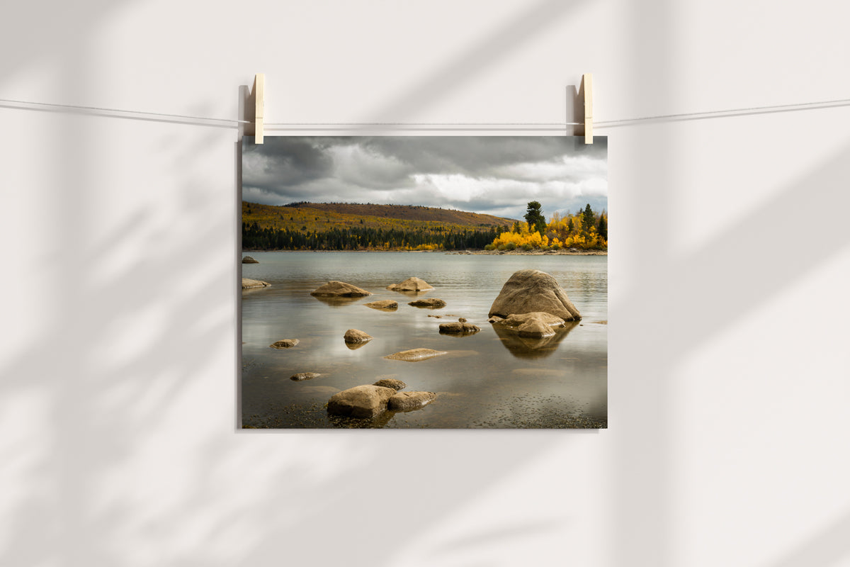 New Fork Lake, Wyoming in the Fall Home Decor Wall Art