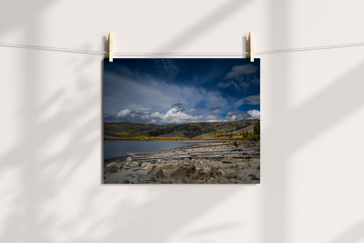 Fall Lake Scenery Home Decor Wall Art