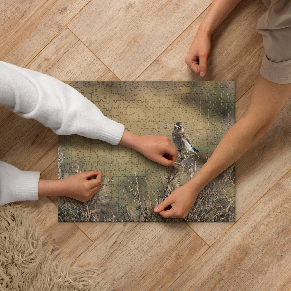 Female Mountain Bluebird Jigsaw puzzle